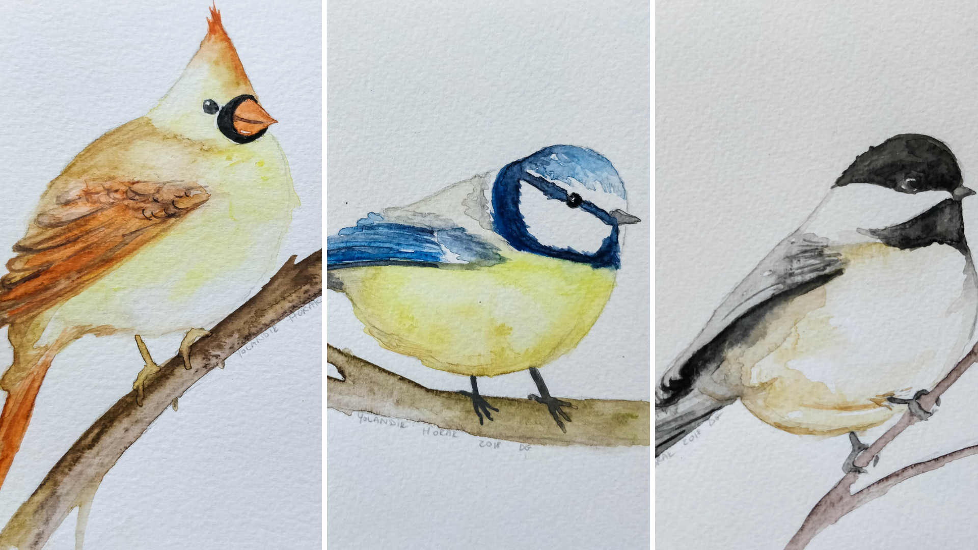Watercolor Birds Tutorial at Explore collection of