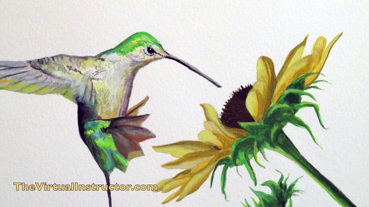 1280x720 Painting Birds In Watercolor How To Paint A Bird - Watercolor Birds Tutorial