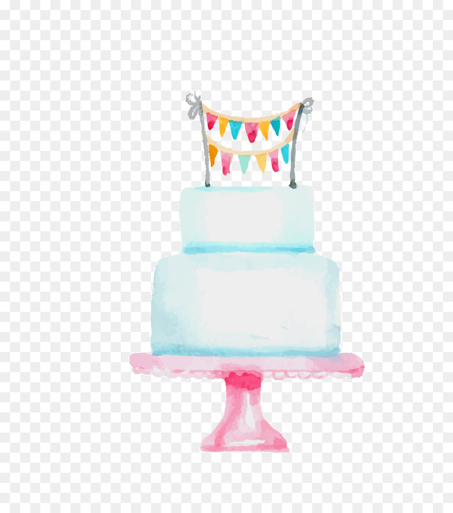 900x1020 Download Torte Cupcake Torta Wedding Cake Birthday Cake Hand - Watercolor Birthday Cake