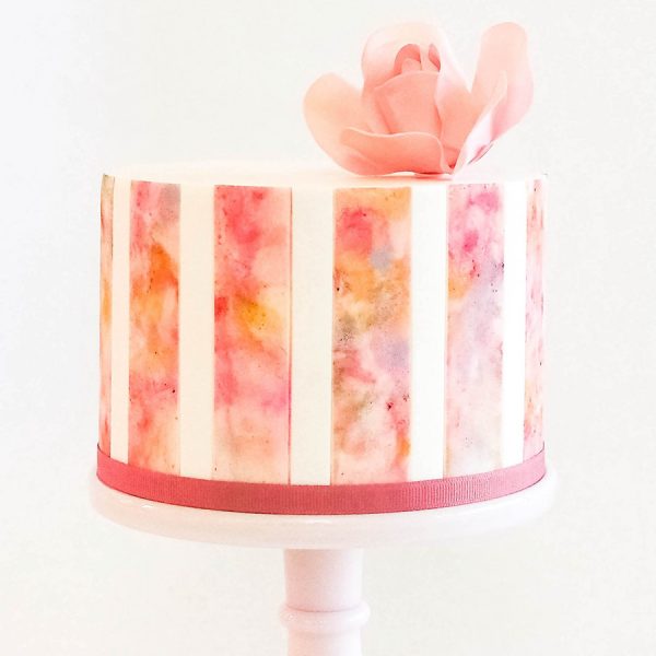 600x600 How To Paint A Watercolor Cake - Watercolor Birthday Cake