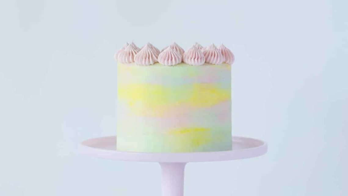 1140x641 Watercolor Cake - Watercolor Birthday Cake