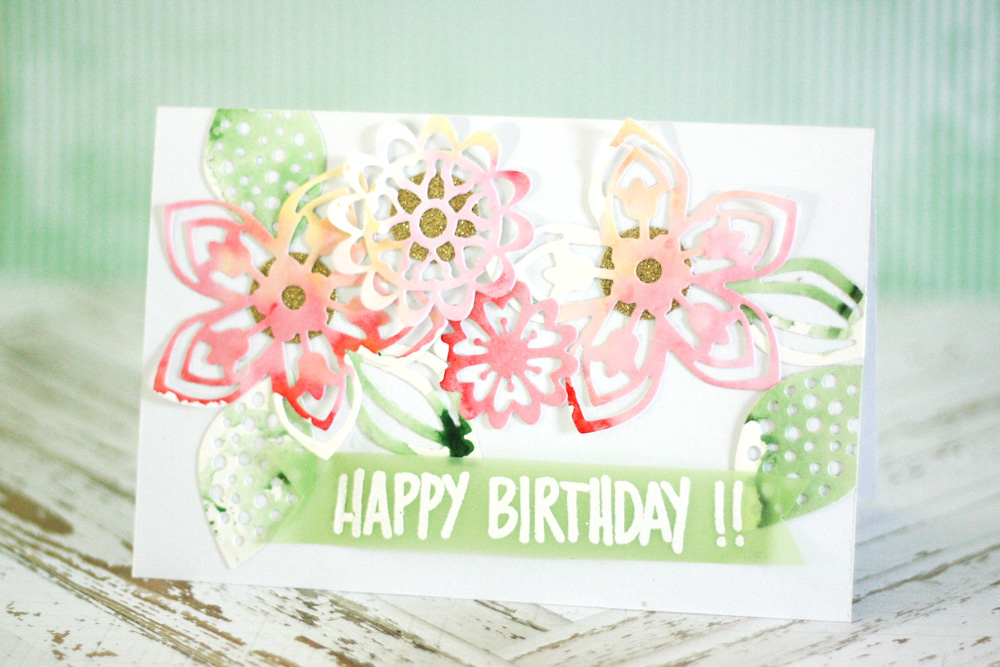 1000x667 Crafting Ideas From Sizzix Uk Watercolor Birthday Card And A - Watercolor Birthday Card Ideas