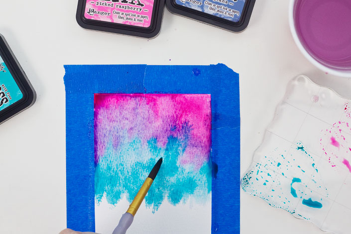 705x470 Bold Watercolor Birthday Card Tutorial - Watercolor Blending