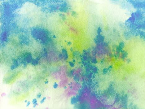 468x352 Wetcanvas Artschool Online Watercolors Using Stencils With - Watercolor Blending