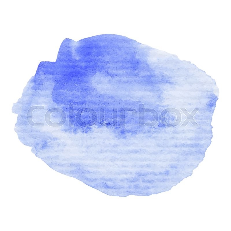 800x800 Hand Painted Watercolor Blob. High Resolution High Quality. Blue - Watercolor Blob