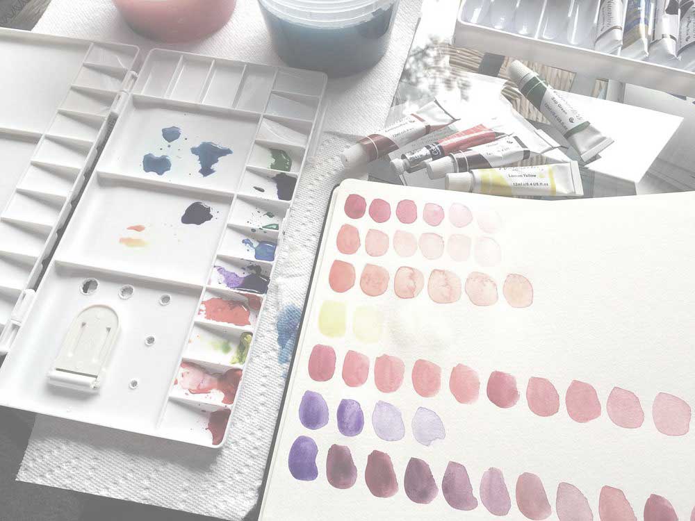 1000x750 How To Make A Watercolor Blog Header From Start To Finish Hello Brio - Watercolor Blog