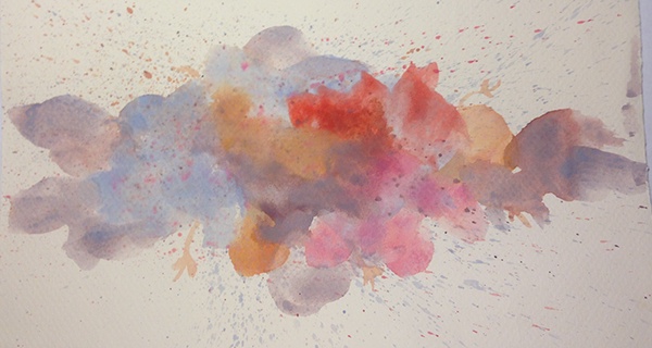 600x320 Watercolor Blogger Header Of Mine On Behance - Watercolor Blog Header