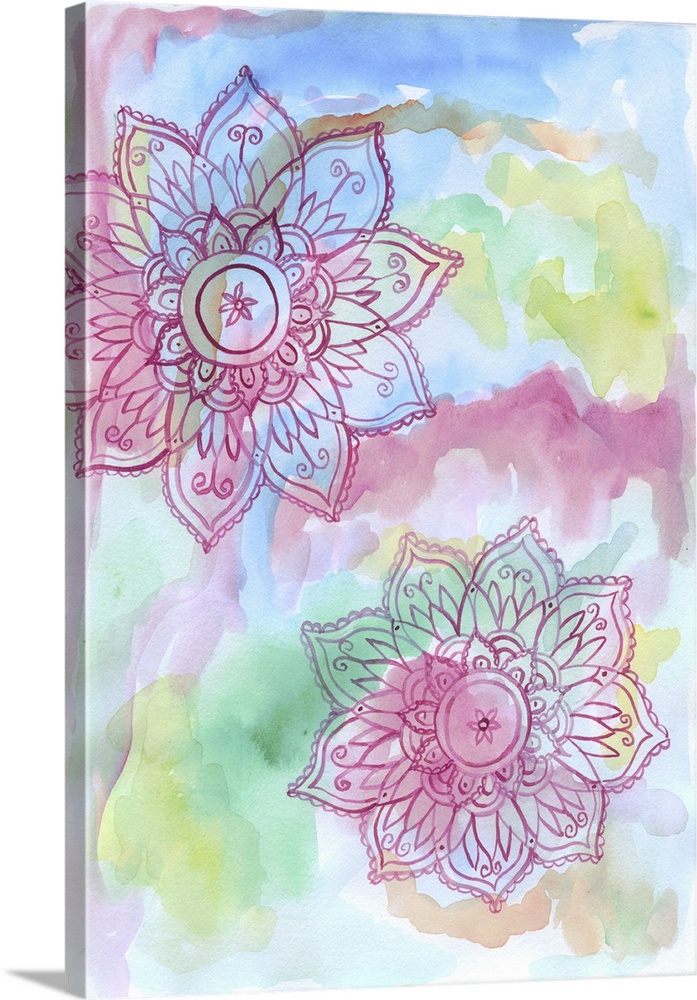 697x1000 Watercolor Blooms Ii Wall Art, Canvas Prints, Framed Prints, Wall - Watercolor Blooms
