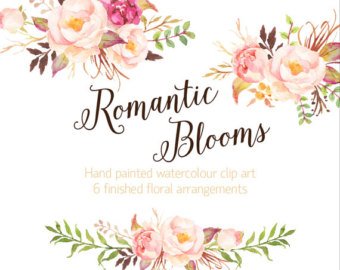 340x270 Watercolor Blooms Etsy - Watercolor Blooms