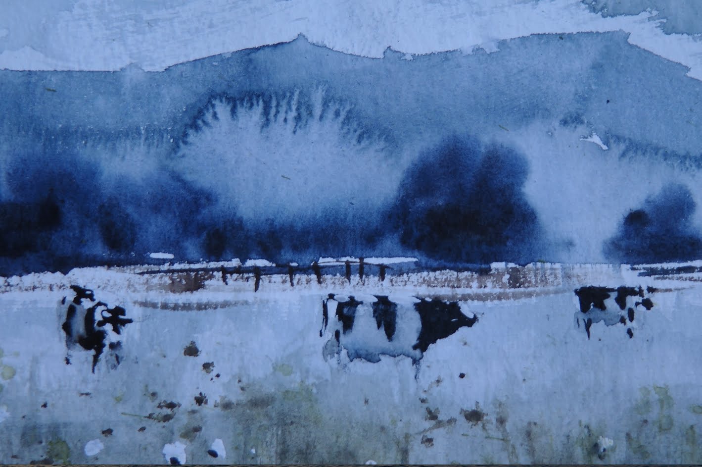 1419x943 Watercolor Special Effects , Blooms, Cauliflowers How To Control - Watercolor Blooms