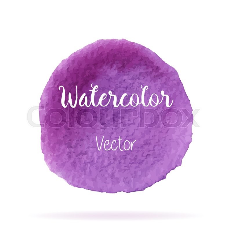 800x800 Hand Painted Watercolor Circle. Bright Watercolor Texture - Watercolor Blot