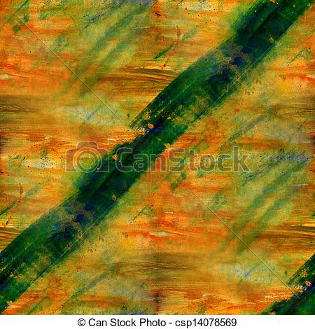450x470 Seamless Painting Yellow Brown Green Watercolor With Bright - Watercolor Blotches