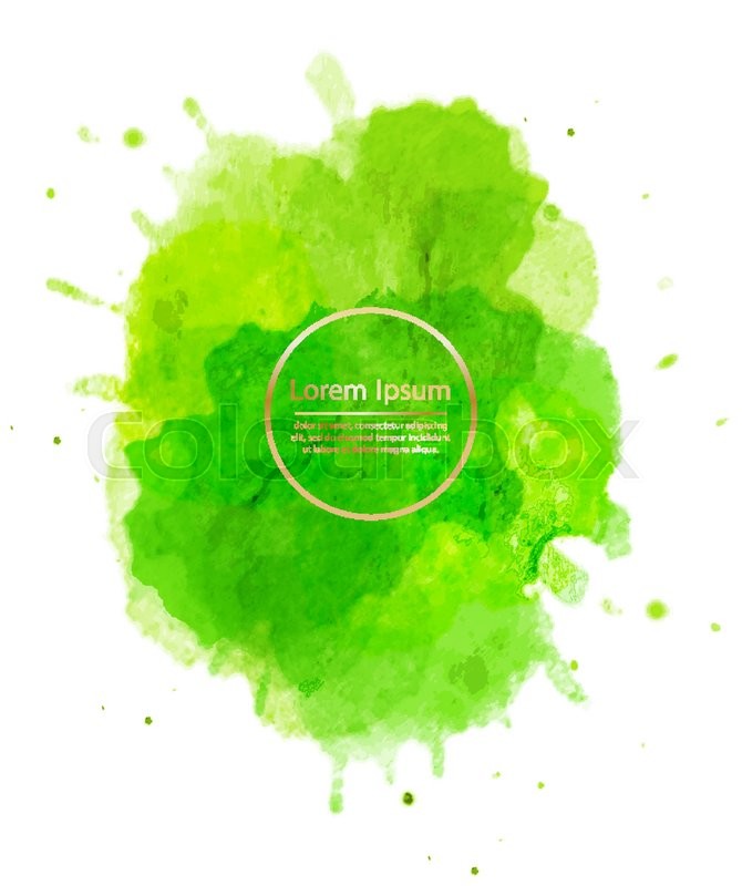 670x800 Watercolor Vector Background. Hand Drawing With Colored Spots And - Watercolor Blotches