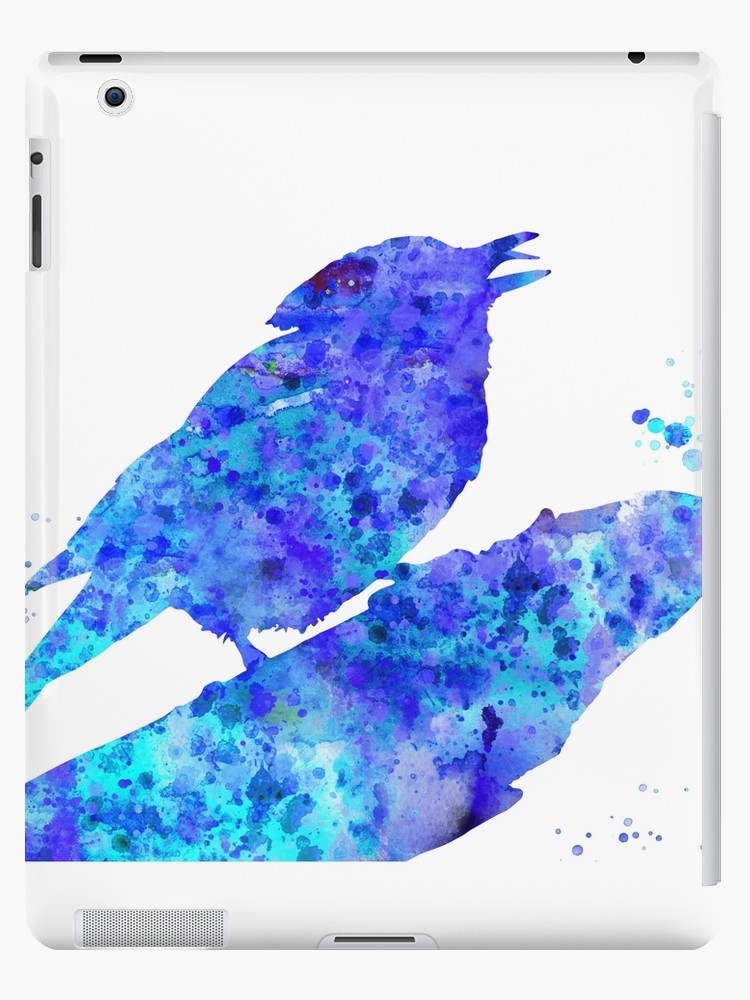 750x1000 Blue Jay, Blue Jay Art, Watercolor Blue Jay Ipad Cases Amp Skins By - Watercolor Blue Jay