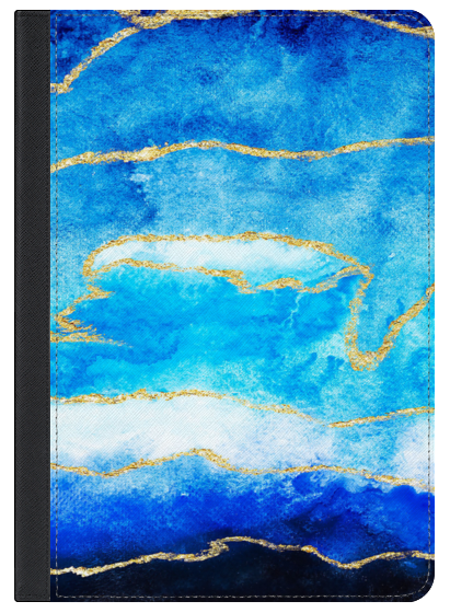 411x560 Modern Faux Gold Foil Navy Blue Ombre Watercolor Casetify - Watercolor Blue Ombre