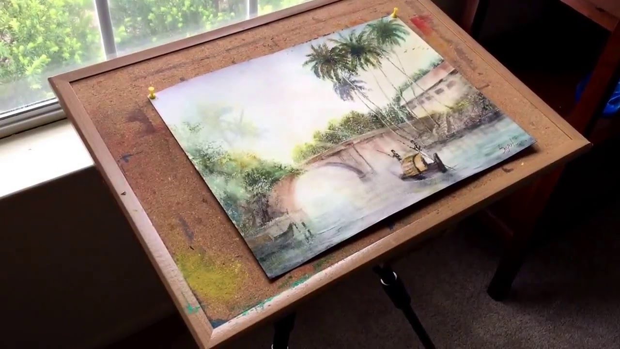 1280x720 Camera Tripod Watercolor Board - Watercolor Board