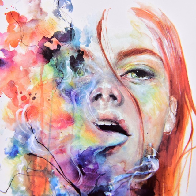 640x640 2115cm Watercolor Sexy Body Art Temporary Tattoo Sticker Drawning - Watercolor Body