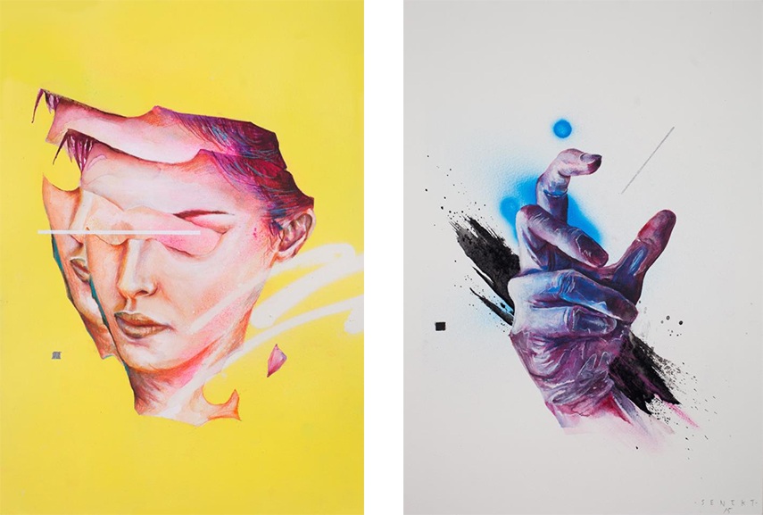 855x577 Human Body Painting By Senekt In A Debut Exhibition - Watercolor Body Paint