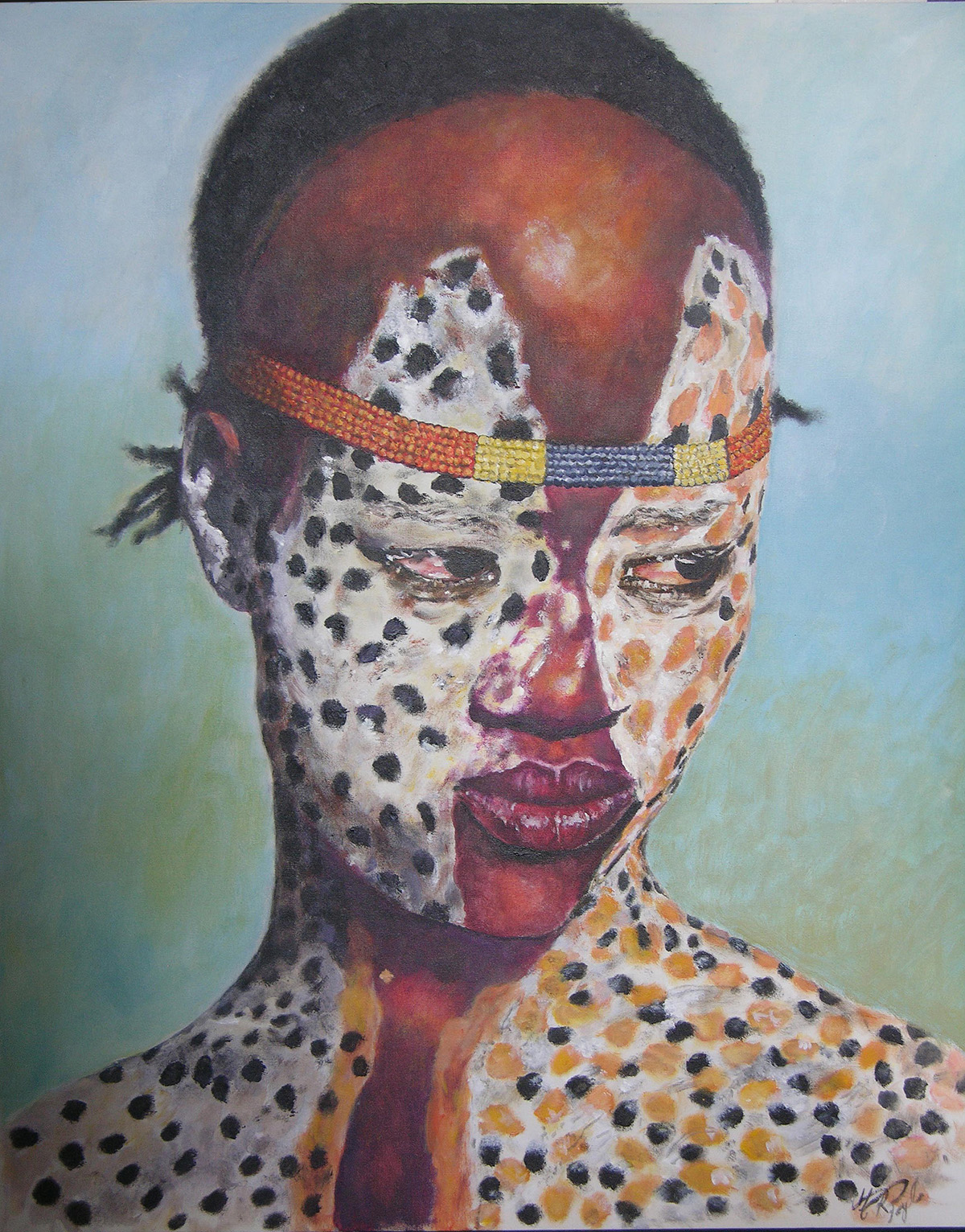 1200x1532 African Portraits - Watercolor Body Paint