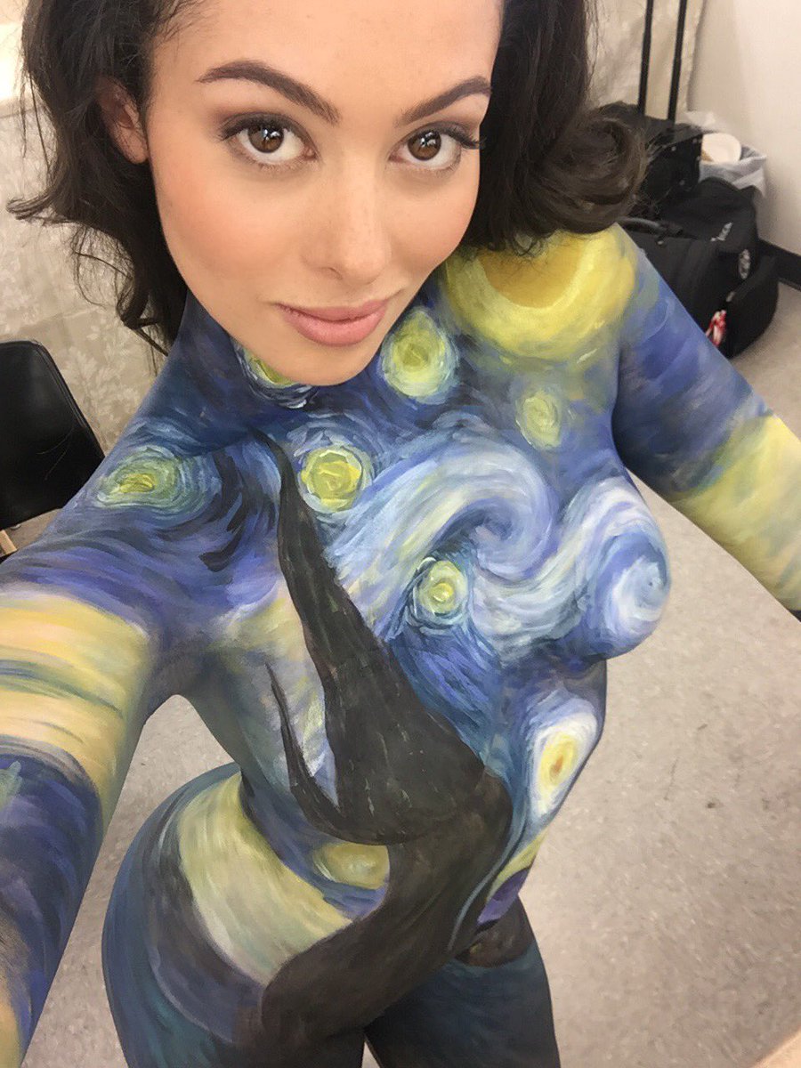 900x1200 Ashley Doris On Twitter Body Paint Art - Watercolor Body Paint