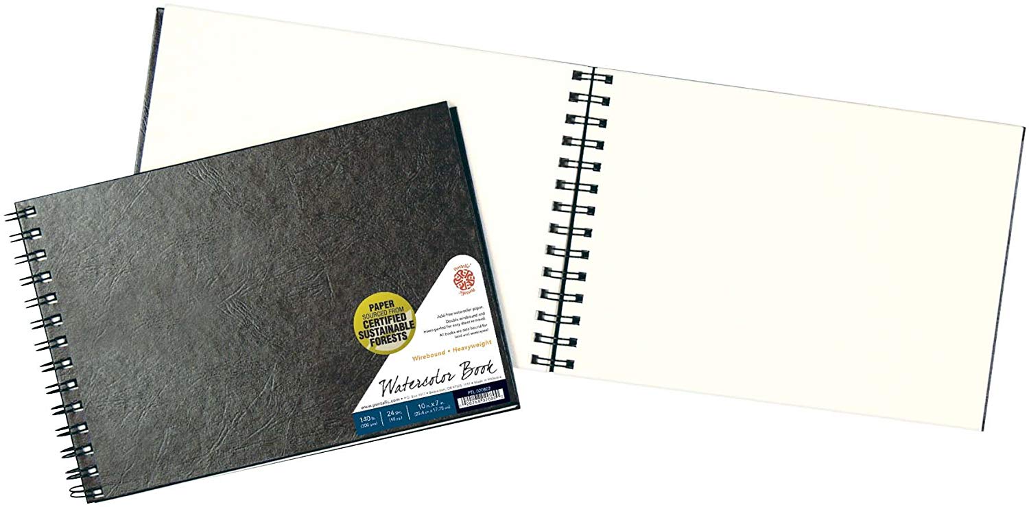 1500x739 Pentalic Watercolor Field Book, 7 Inch By 10 Inch - Watercolor Book