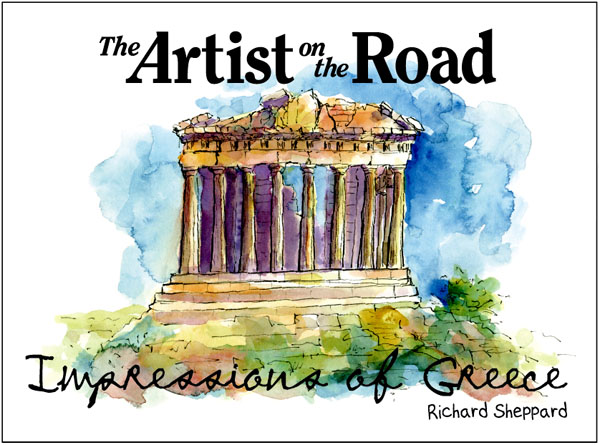 600x445 The Artist On The Road Book Cover Artstudios - Watercolor Book Cover