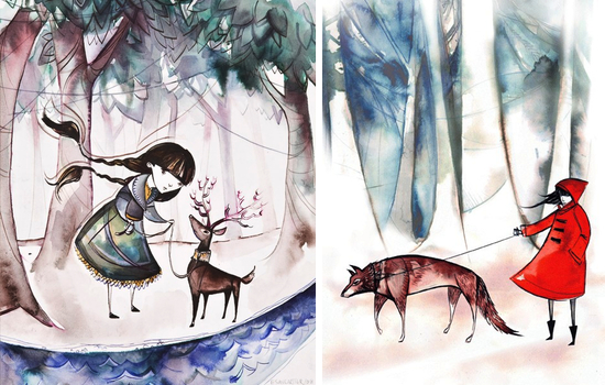 550x350 Illustrated Tales Emma Sancartier - Watercolor Book Illustration