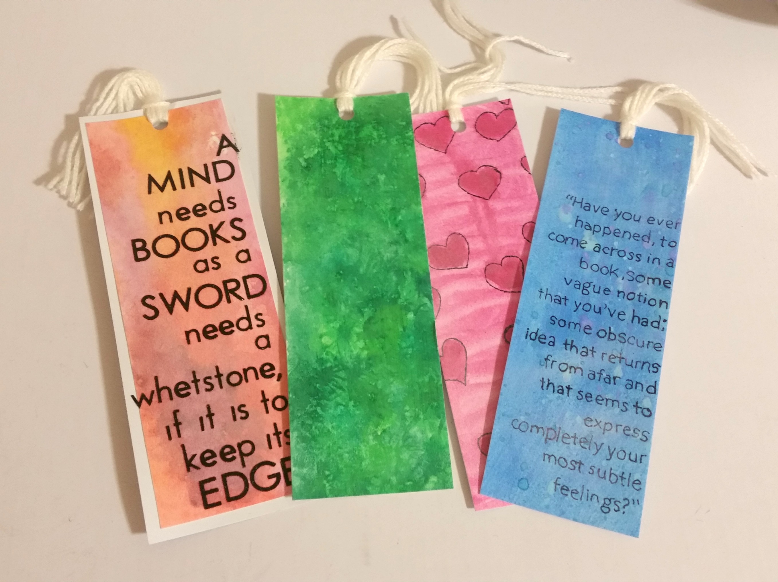 2715x2032 How To Make Watercolor Bookmarks The Hob Bee Hive - Watercolor Bookmarks