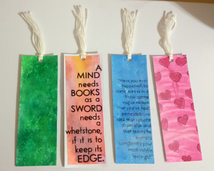 432x346 How To Make Watercolor Bookmarks The Hob Bee Hive - Watercolor Bookmarks