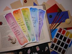 236x177 Watercolor Galaxy Bookmark Tutorial Galaxy Party - Watercolor Bookmarks