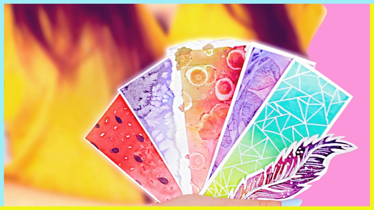 1280x720 Diy Bookmarks Amp Watercolor Techniques For Beginners - Watercolor Bookmarks