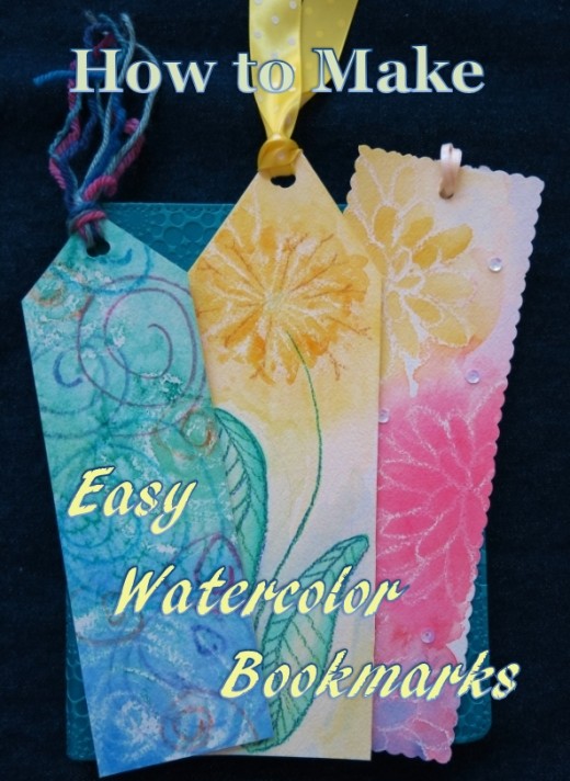520x712 Diy Craft Project How To Make Colorful Bookmarks Using Easy - Watercolor Bookmarks