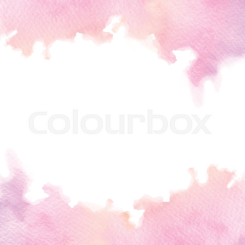 800x800 Hand Painted Pink Watercolor Border Texture With Soft Edges - Watercolor Border