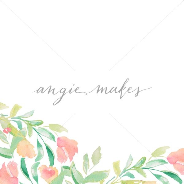 600x600 A Cute, Painted Floral Border With Pink And Green Watercolor Elements - Watercolor Border