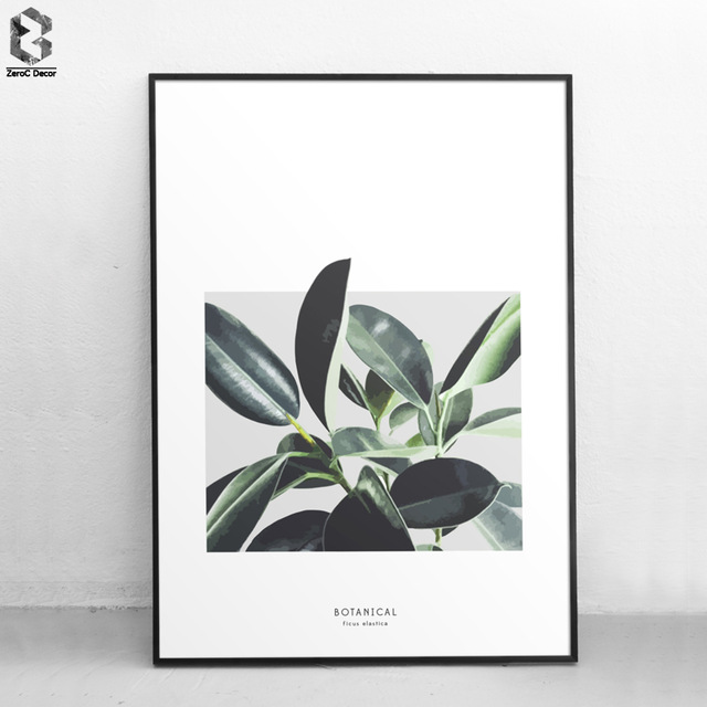640x640 Watercolor Botanical Posters And Prints Nordic Leaves Wall Art - Watercolor Botanical Prints