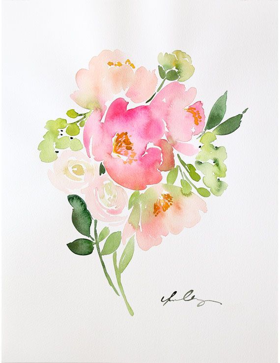 570x738 Image Result For The Stamp Marketgtwatercolor Bouquet Art Love - Watercolor Bouquet