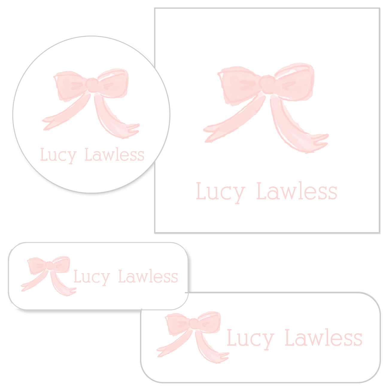 1300x1300 Watercolor Bow Vinyl Amp Regular Sticker - Watercolor Bow