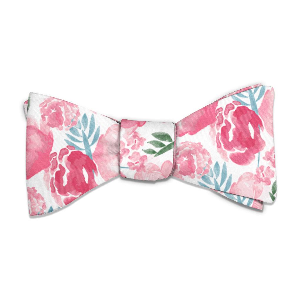 1000x1000 Watercolor Floral Bow Tie - Watercolor Bow