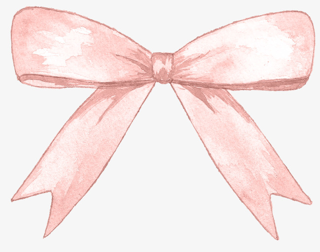 650x512 Hand Painted Watercolor Pink Bow, Watercolor Clipart, Bow Clipart - Watercolor Bow
