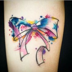 236x236 Water Colour Bow Tattoo Never Let Life Kill Your Spark - Watercolor Bow Tattoo
