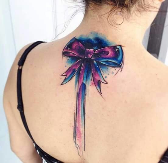 552x537 Watercolor Bow Tattoo Ideas Watercolor, Tattoo And - Watercolor Bow Tattoo