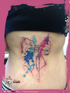 236x314 Women Tattoo Bow Tattoo - Watercolor Bow Tattoo