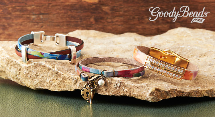 750x410 Watercolor Flat Leather Bracelets - Watercolor Bracelet