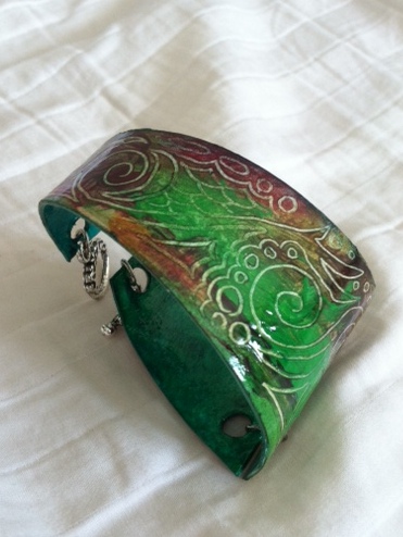 371x494 Watercolor Paper Bracelet - Watercolor Bracelet