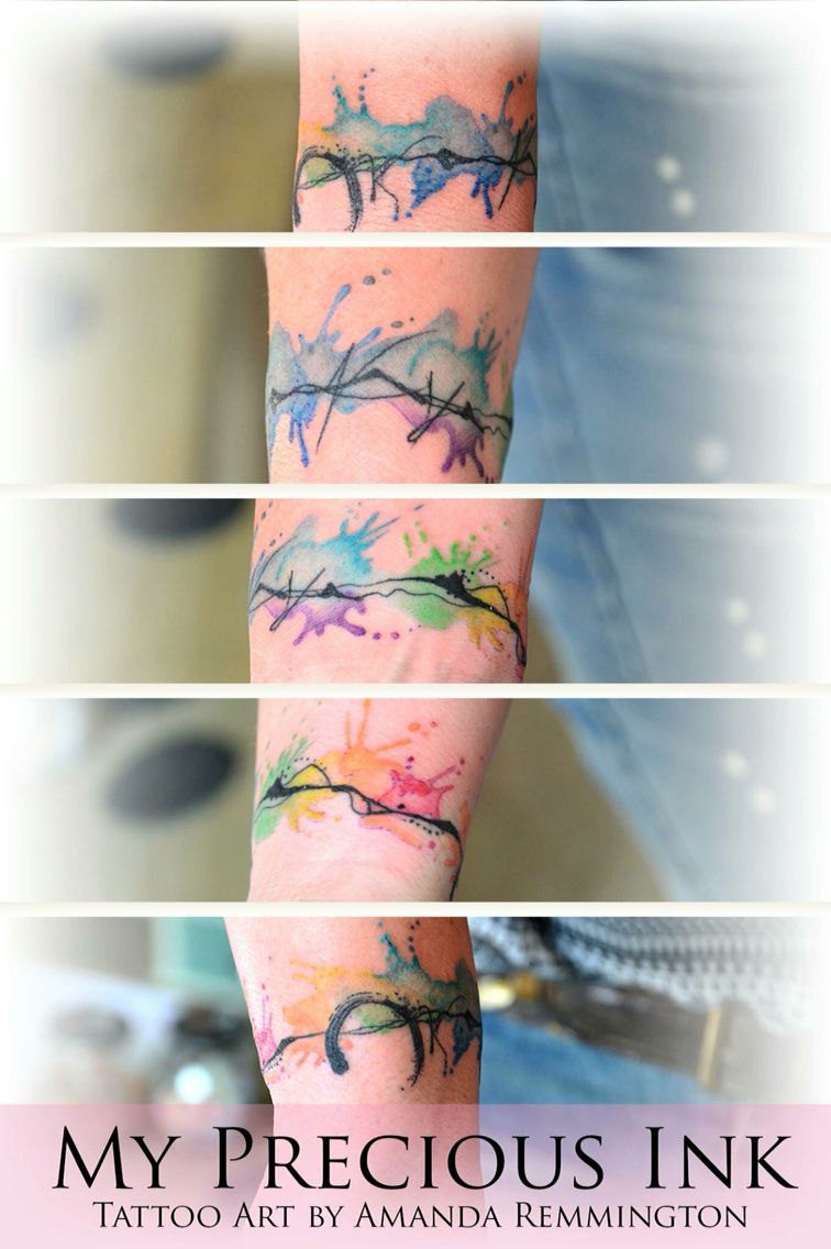 756x1136 Watercolor Bracelet Tattoo Tattos I Love Bracelet - Watercolor Bracelet