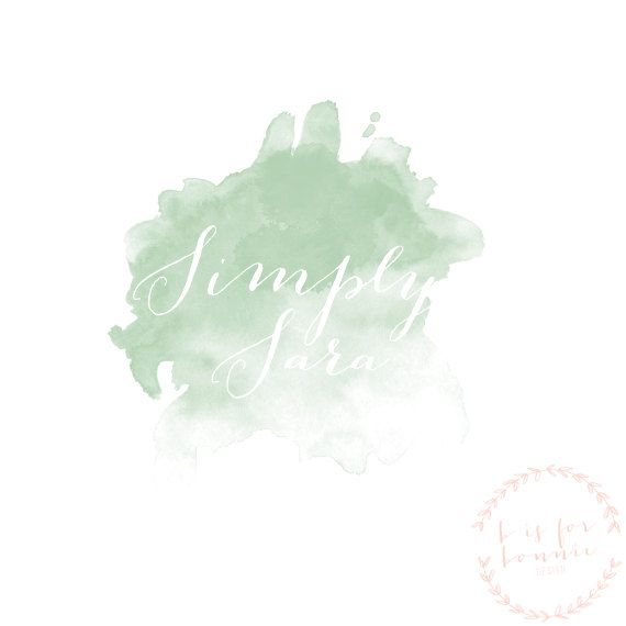 570x570 Premade Logo Amp Watermark Design - Watercolor Branding