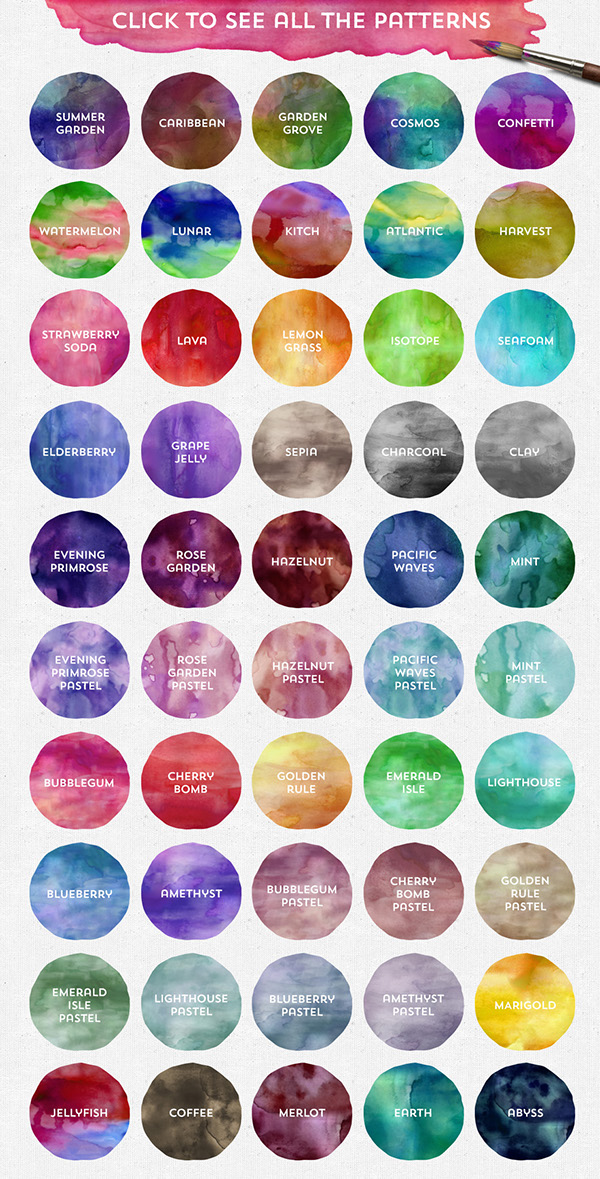 600x1179 The Watercolor Branding Kit On Behance - Watercolor Branding