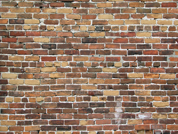 590x443 Brickwall 4 By Xponentialdesign Graphicriver - Watercolor Brick Wall