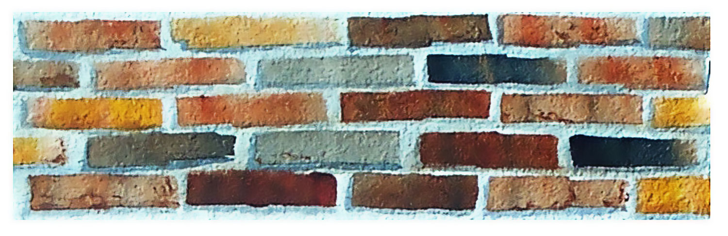 1500x486 Creating Textures In Watercolor - Watercolor Brick Wall