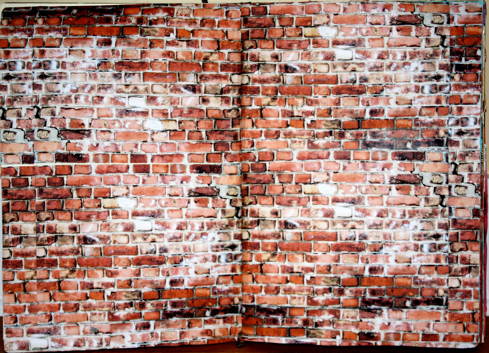 1600x1156 A Man Who Crafts Brick Walls - Watercolor Brick Wall